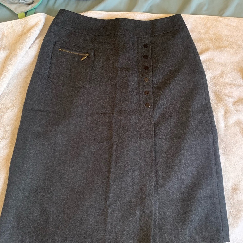 Source Unknown Charcoal Pencil Skirt